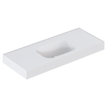 Mia 1200mm Matte White Wall Hung Basin with Overflow